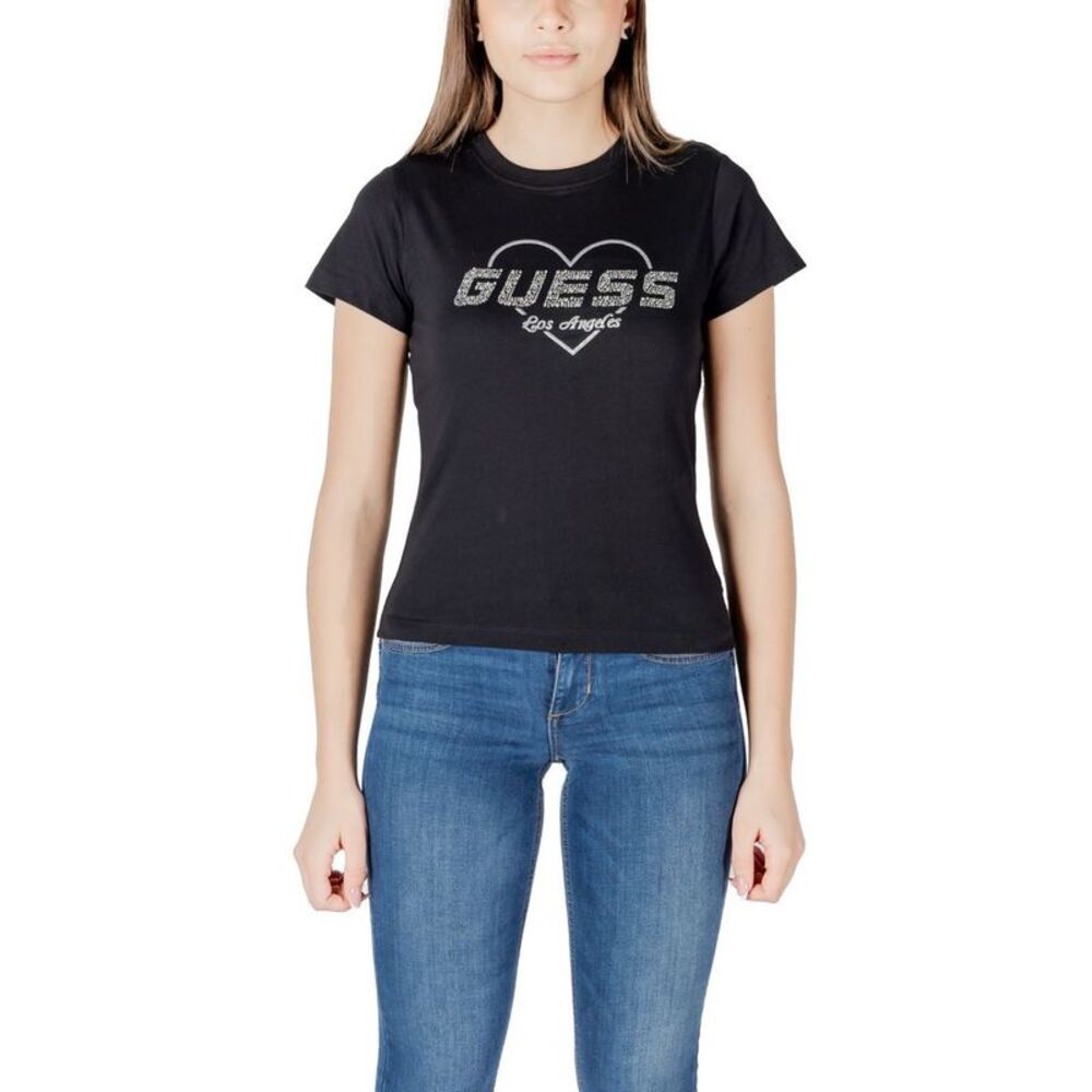 Guess Active Black Cotton Women's T-Shirt